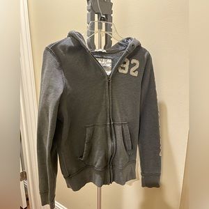 Abercrombie kids gray zipper jacket